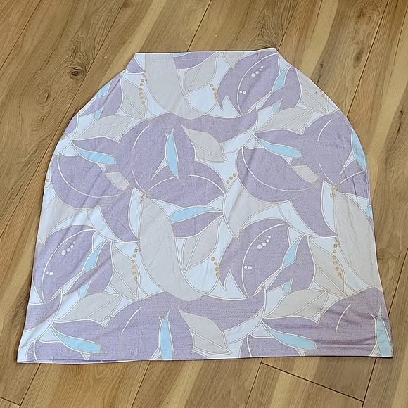 *3/$15*NWOT Baby Car Seat Cover Canopy Multi Use!! Purple White & Gold S… - Picture 3 of 3